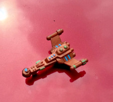 Vintage 1996 SOMA Star Rider Spaceship Mini Toy Bronze Sci-Fi Micro Vehicle