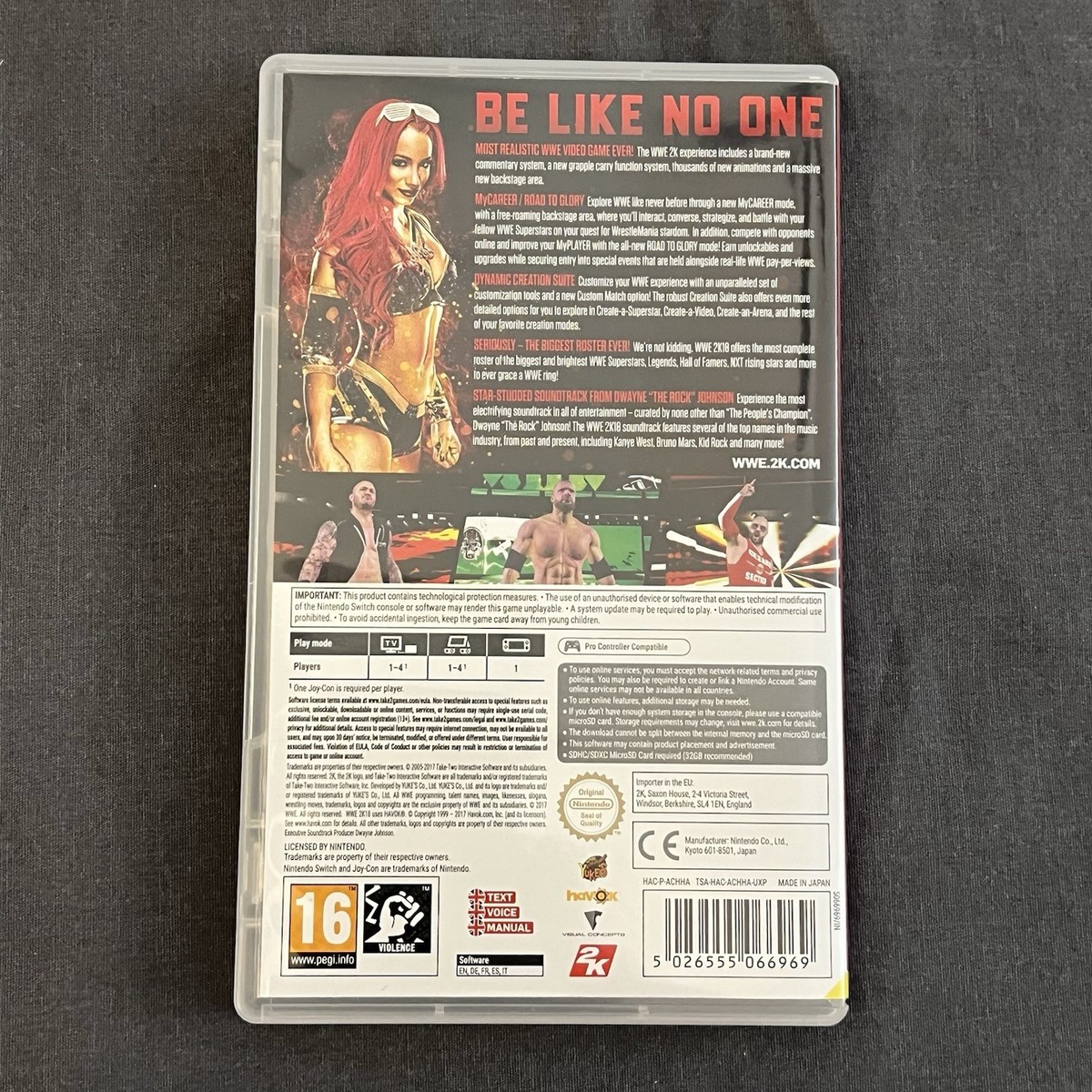 WWE 2K18 Game for Nintendo Switch Console Region Free | eBay