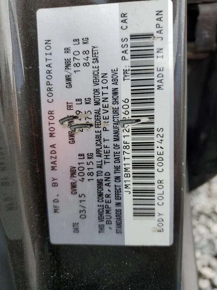 Used Alternator fits: 2015 Mazda 3 w/o regenerative braking Grade A - Image 3 of 4