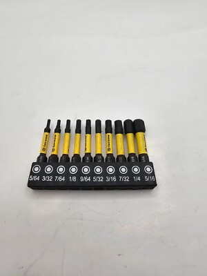 (10 PIECES) Facoow Alloy Steel Allen Wrench Drill Bits with Magnetic tips