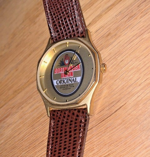Reloj de pulsera vintage DORTMUNDER UNION CERVEZA ORIGINAL promocional - Imagen 2 de 7