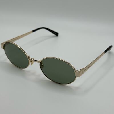 NEW SAINT LAURENT SL692 003 Gold/Green Authentic Unisex Sunglasses