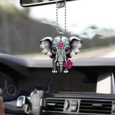 Cute Elephant Acrylic Hanging Ornament