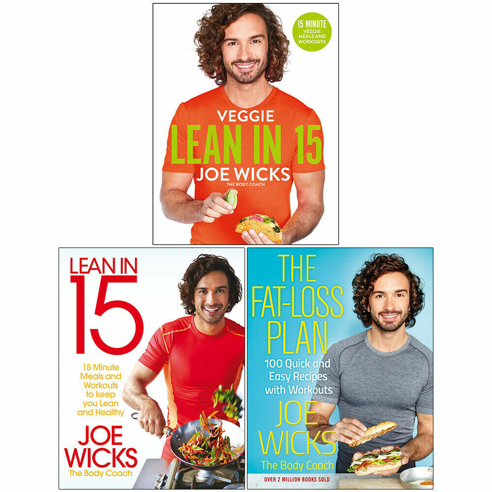 Joe Wicks 3 Books Collection Set PB NEW The Shift Plan, Veggie Lean, Fat Loss