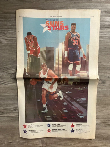 1995 AZ Republic Newspaper Insert "Weekend of Suns & Stars" NBA ALL STAR GAME