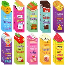 30 Pcs Assorted Scratch and Sniff Scented Bookmarks for Students Teens Kids