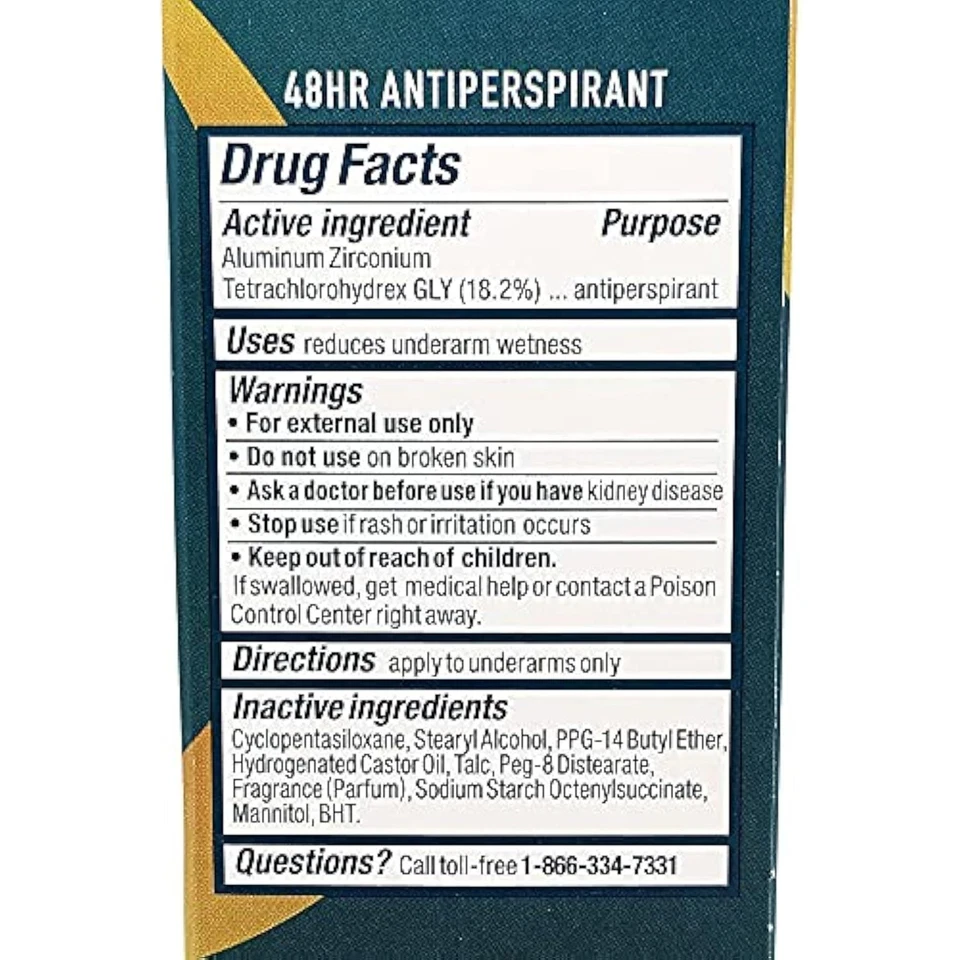 Degree Men Dry Protection Anti-Perspirant, Cool Rush (2.7 oz, 5 pk.) - Image 3 of 4