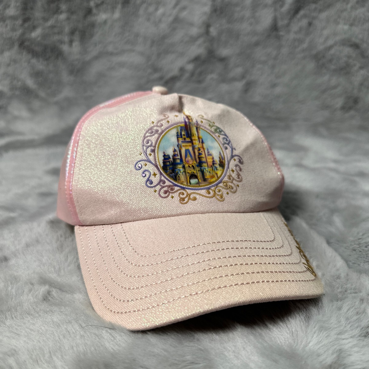 Disney Magic Kingdom Hat Pink Disney Parks Strapback Walt 