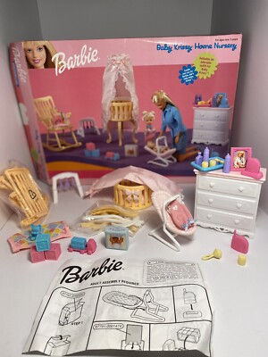 Vintage Barbie Baby Krissy Home Nursery Playset Complete & Open Box But New READ