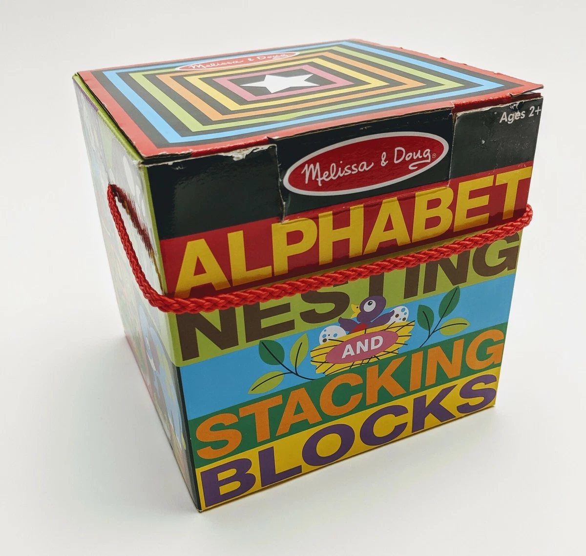 Melissa Doug Deluxe 10 Piece Alphabet Nesting and Stacking Blocks