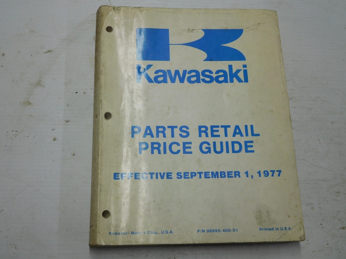 Vintage Kawasaki Parts Retail Price Guide 1977 | eBay
