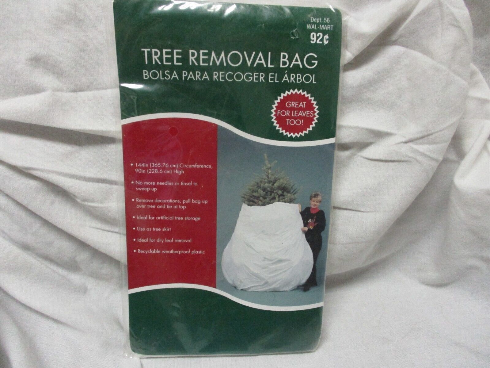 Christmas Tree Removal Bag circumference 144 and 90" high eBay