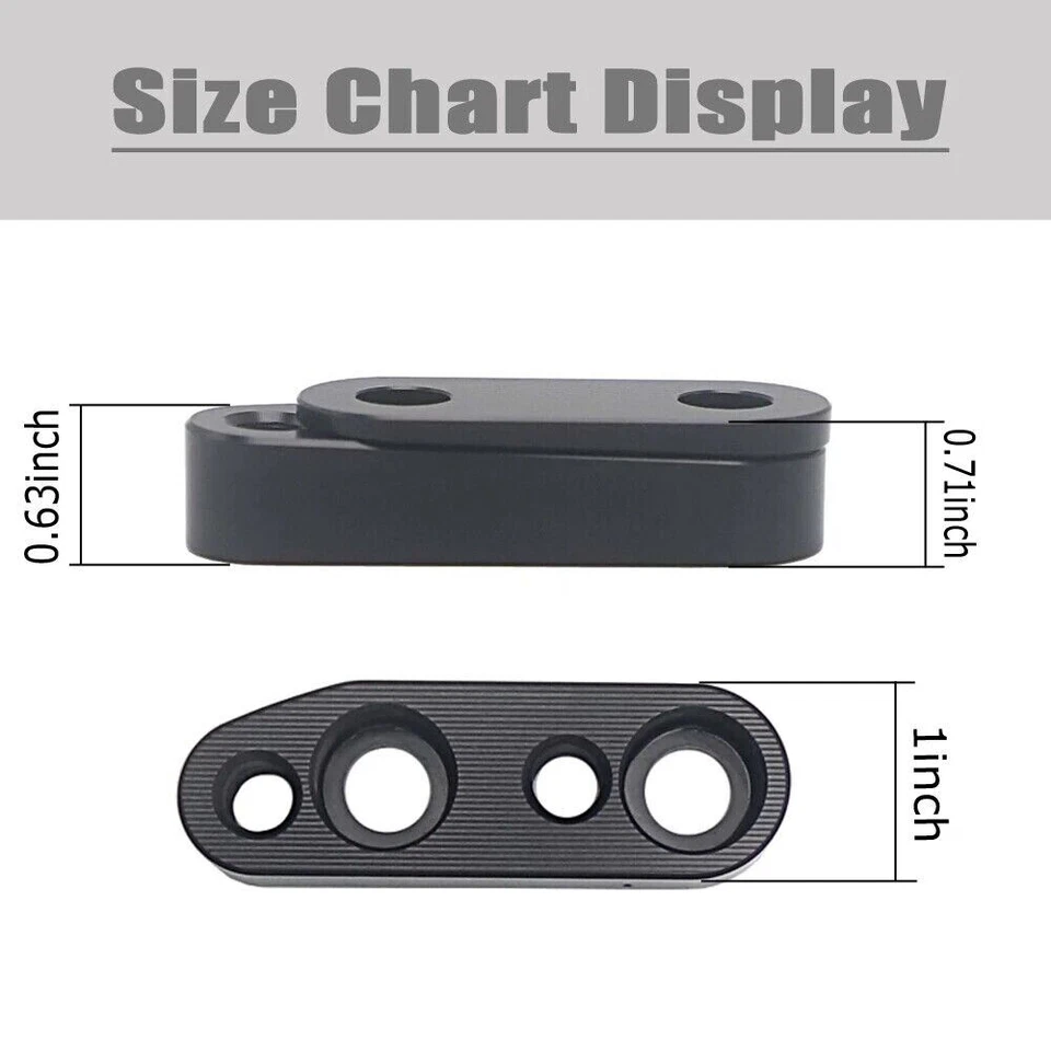 Adaptador de braçadeira de guidão para Honda Goldwing 1800 montagem GL 1800 riser de guidão - Imagem 2 de 4