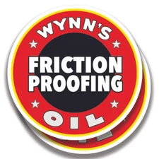 WYNN'S OIL GAS DECAL 2 Stickers Bogo Vintage Car Window Bumper Truck