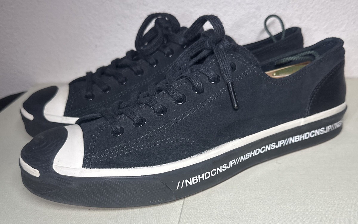 Converse x Neighborhood Jack Purcell Black and White Sneakers Size