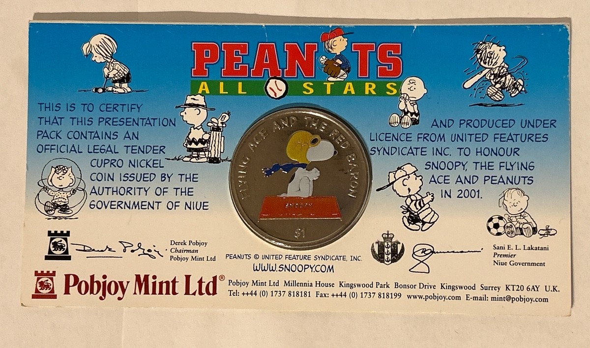 Pobjoy Mint アニバーサリー記念硬貨　queen Peanuts All Stars Pobjoy Mint Ltd Cupro Nickel 2001 Queen