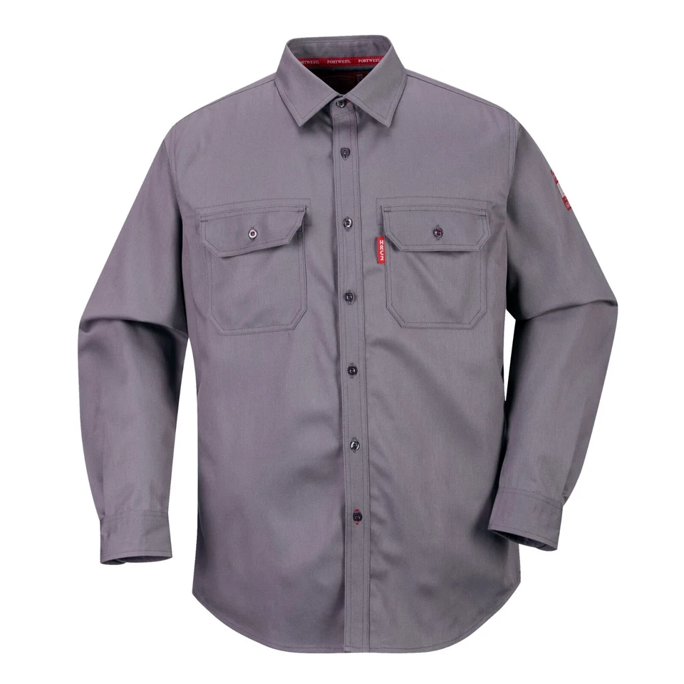 Portwest FR89 Bizflame 88/12 FR Fire Resistant Safety Work Shirt ASTM NFPA ARC2 - Image 3 of 4