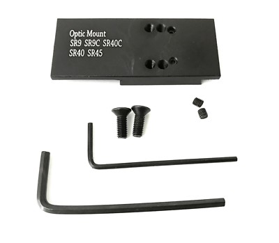 Ade Advanced Optics Red Dot Mount Plate for Ruger SR9,SR9c,SR40,