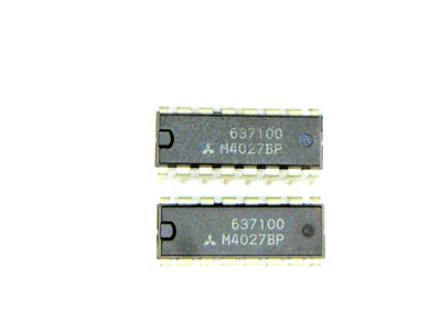 M4027BP  ''Original'' Mitsubishi  16P DIP CMOS IC  2  pcs