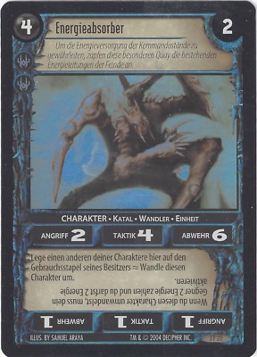 TCG 327   ''Wars'' Decipher Incursion Foil Set 4 Karten 1F21-23 & 1PF3