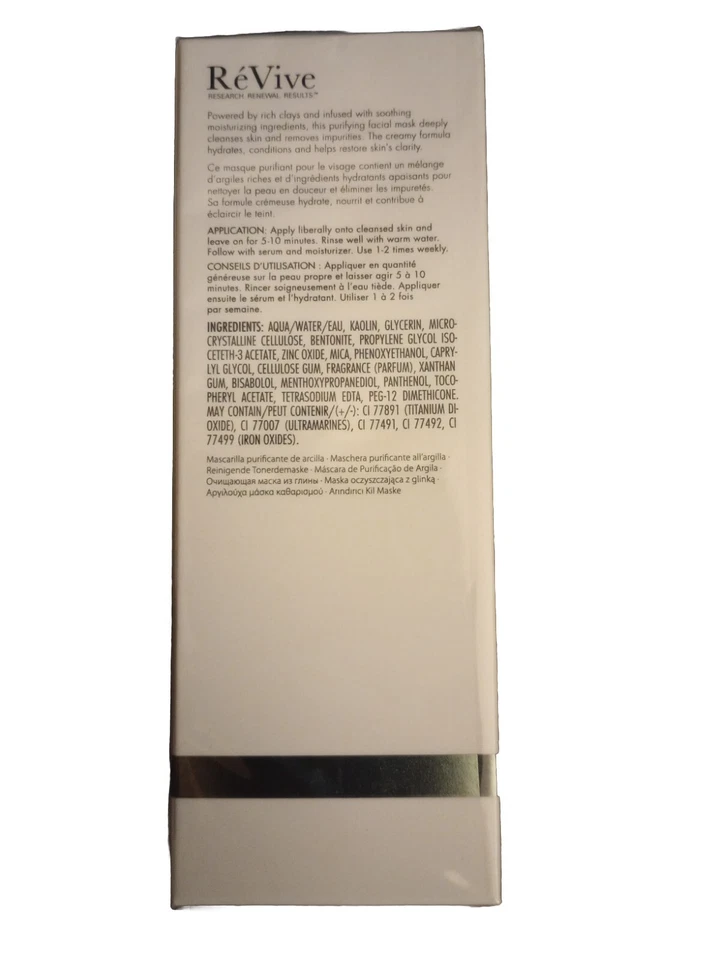 REVIVE _ Mascarilla Arcilla Purificante 75ML _ Totalmente Nueva/Caja Sellada Foto 2 de 2