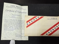 1984 P&D Mint Set(Private Issue) With 2 Silver Clad Olympic Commemorative Medals