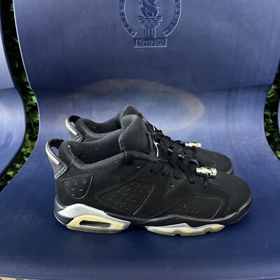 Nike Air Jordan Retro 6 Low Chrome Black Silver 768881-003  display picture 1
