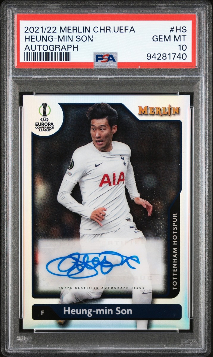 2021-2022 TOPPS MERLIN CHROME UEFA LEAGUE AUTO #HS HEUNG-MIN