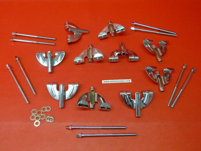 Griffe und Haken x10 Paar ca. 5,7mm Schlagzeug Musikinstrument Drumtech