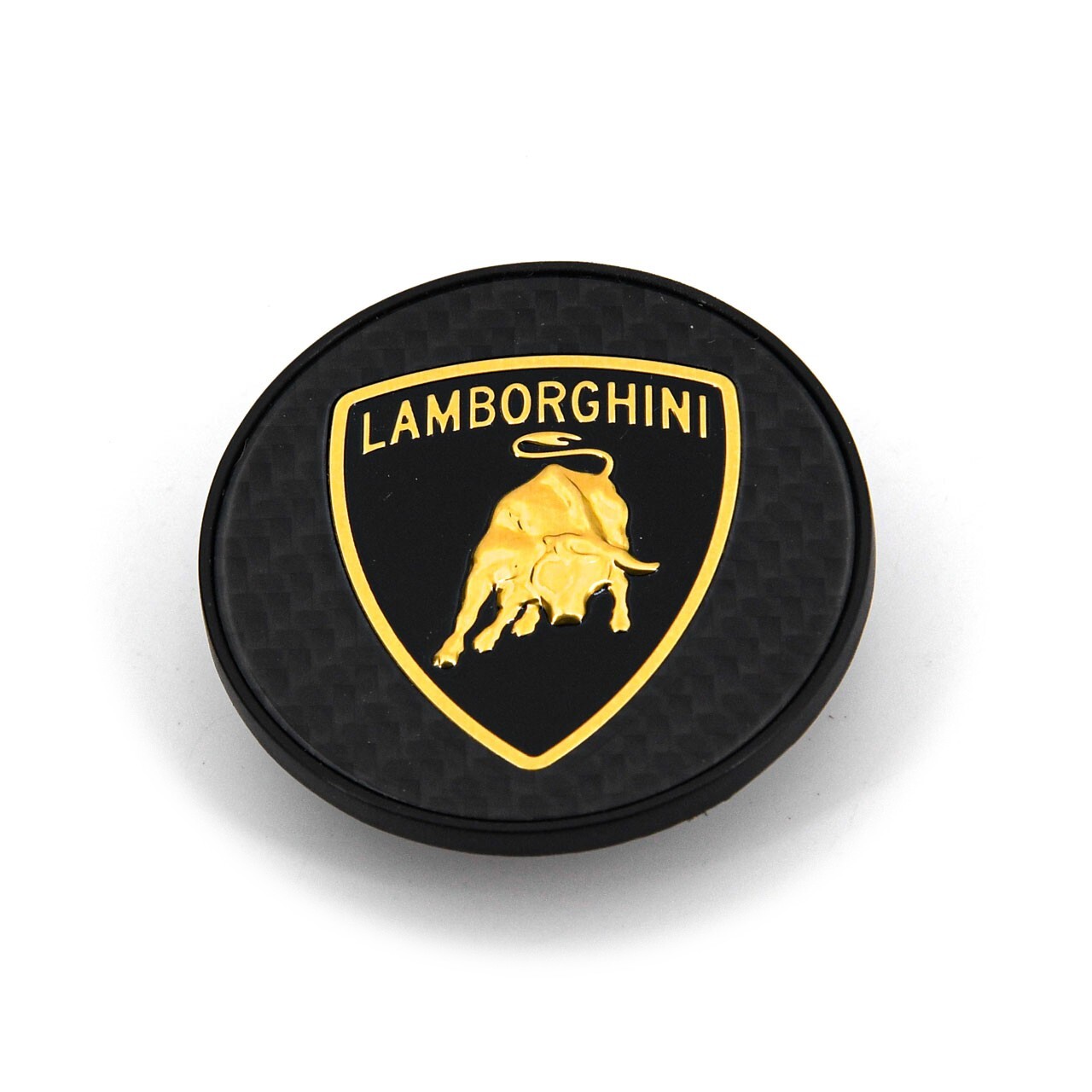 Lamborghini Gold Shield CARBON FIBER Center Cap - CENTER LOCK WHEELS [PRE ORDER]