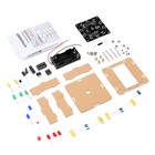 LED Fahrlicht elektronisches Glücksrad zum Selbermachen Kit NE555 CD4017 Lötpraxis