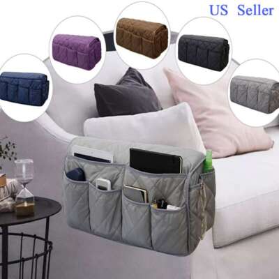 14 Pockets Couch Bag Sofa Recliner Chair Organizer Armrest Remote Holder  Caddy