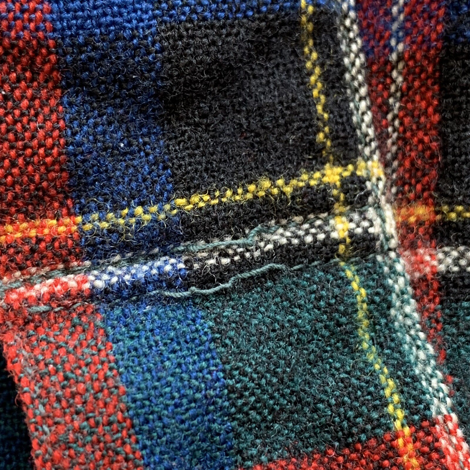 Pendleton Distressed Wool Red Plaid Button Up Shi… - image 6