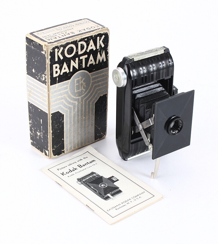M KODAK BANTAM, 53/6.3 KODAK ANASTIGMAT (STRONG HAZE), BOXED, ISSUES