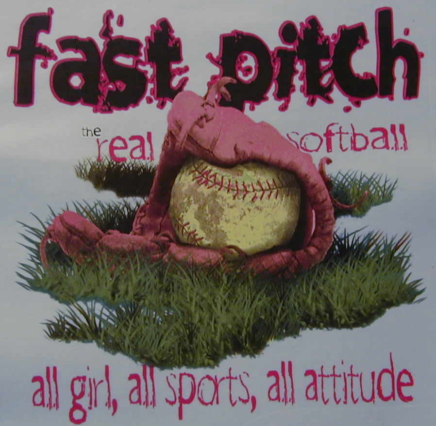 ALL AMERICAN GIRL FAST PITCH SOFTBALL ALL GIRL, ALL SPORTS, ATTITUDE SHIRT  #254 | eBay