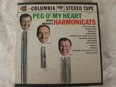 Jerry Murad's Harmonicats Peg O' My Heart 7 1/2 IPS  7'' 4 Track Reel to Reel
