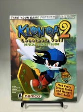 Klonoa 2 Lunatea's Veil Official Strategy Guide BradyGames Paperback PS2 #ML