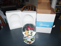 Roman, Inc winter Wonderland Snowglobe Snow Globe Music Box Winter Birds Roman, Inc winter Wonderland Snowglobe Snow Globe Music Box Winter Birds