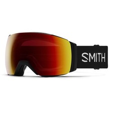 Smith I/O Mag XL Ski / Snow Goggles Black Frame, Sun Red Mirror Lens  Bonus New