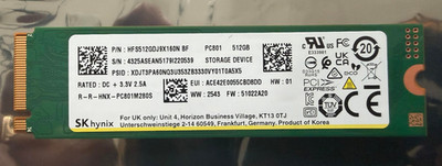 SK Hynix PC801 NVMe PCie 4.0x4 M.2 512GB