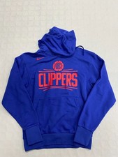 Felpa Nike NBA La Clippers Cappuccio Blu Logo Rosso Loose Fit Ufficiale TAGLIA S