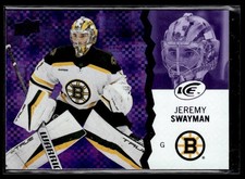 2023-24 Upper Deck Ice Hockey Purple #80 Jeremy Swayman