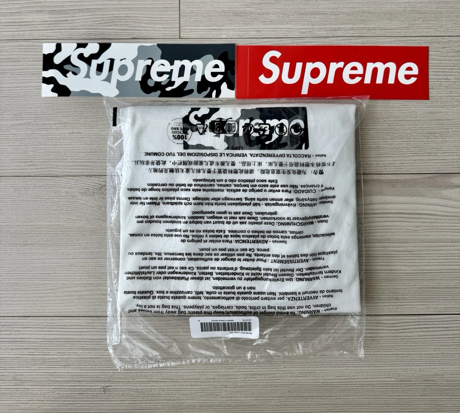 Taille XL   T shirt Supreme Miami Exclusive Box Logo   NEUF