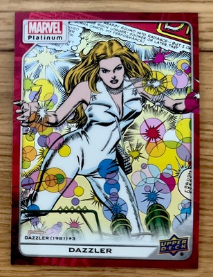 2022 UPPER DECK MARVEL PLATINUM - RED RAINBOW #175 DAZZLER MINT COND!