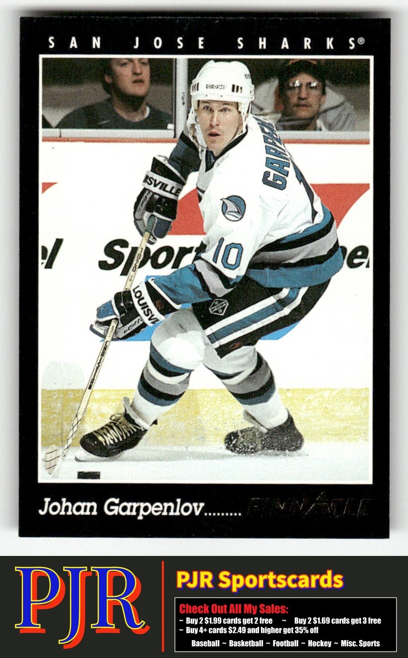 Johan Garpenlov 1993-94 Pinnacle #63 San Jose Sharks