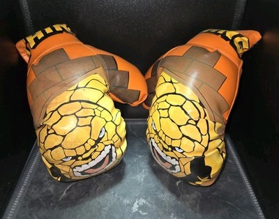 Vintage THE THING Fantastic Four Marvel Orange Kids Sized Boxing Gloves 