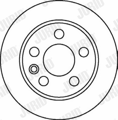 2 x JURID 562057JC Bremsscheibe für FORD,SEAT,VW