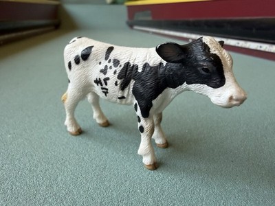 SCHLEICH 2007 HOLSTEIN CALF COW FIGURE BABY FIGURINE FARM ANIMAL 13634 TOY