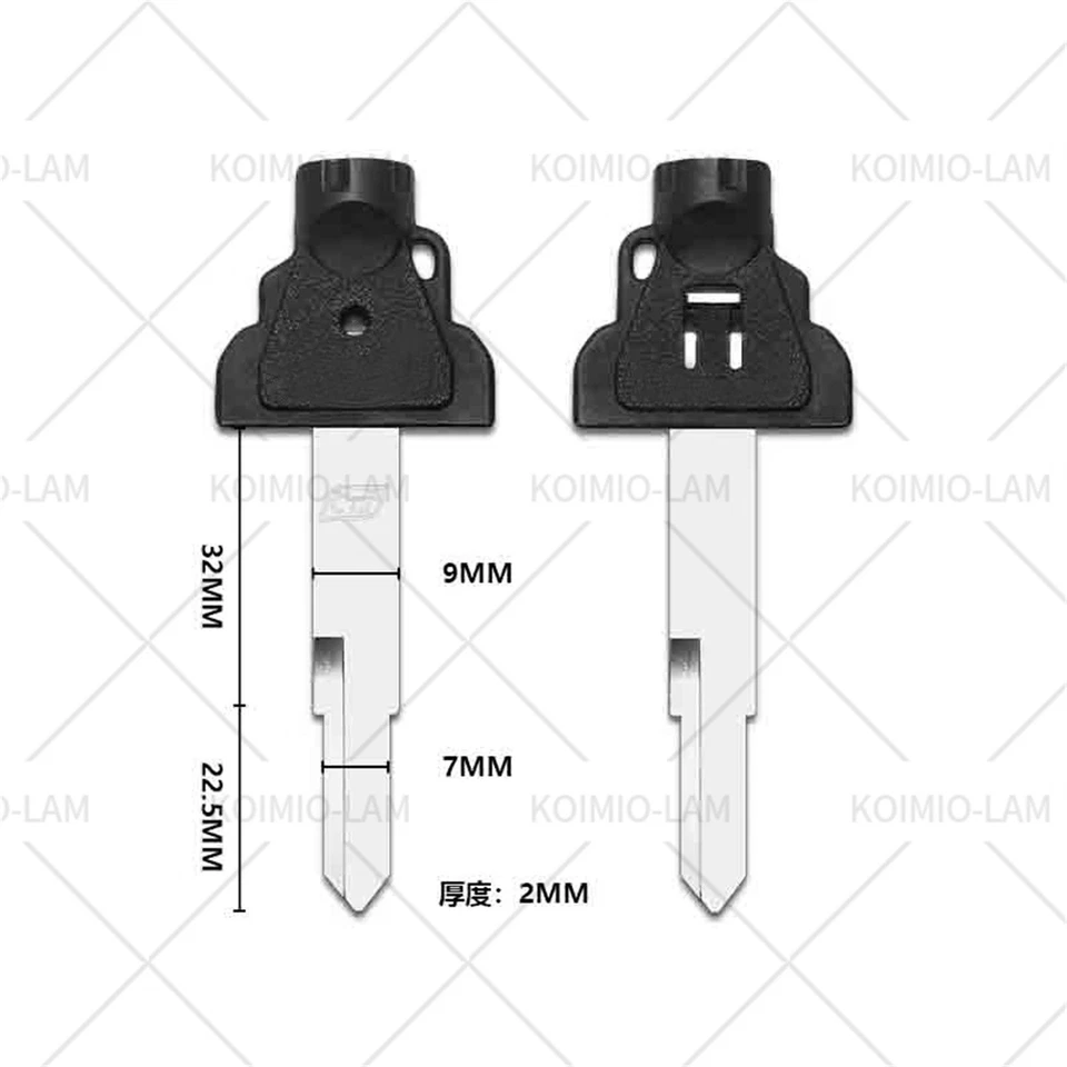 Fit For KYMCO Scooter Magnet Anti-Theft Lock CT250 300 400 Blank Key Uncut - Image 3 of 4
