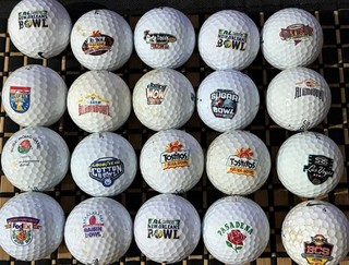 20 NCAA Football Bowl Games Logo Golf Balls College Playoffs